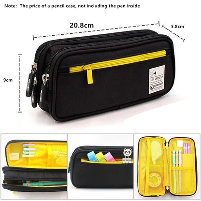 Large Capacity Pencil Case Stationery Cute Boys Girls Gift Pen Bag Pen Box Pencil Cases Storage Student School Office Supplies