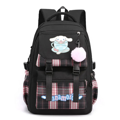Cute Cinnamoroll Print School Backpack Women Girls Travel Backpack Children Teeneger Students Schoolbags Cinnamoroll Bags Gift