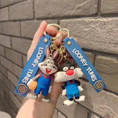 Animal Bunny Bunny Basketball Wholesale Pendant Anime Keychain Cartoon Pendant Jewelry Keychain Doll Couple Doll