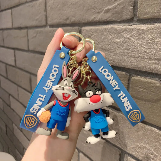 Animal Bunny Bunny Basketball Wholesale Pendant Anime Keychain Cartoon Pendant Jewelry Keychain Doll Couple Doll