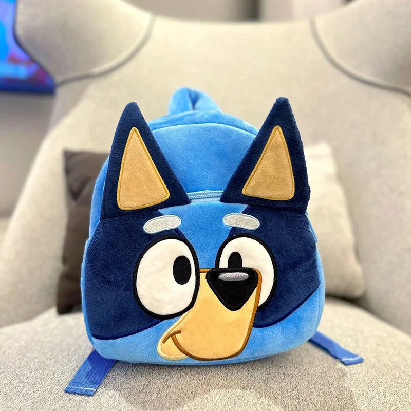 Bluey Anime Backpack Toys Bingo Muffin Cartoon Dog Mini Kindergarten Children School Bag Stuffed Plush Bag Gift For Kids
