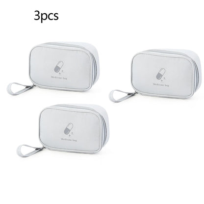 1pc/3pcs/5pcs Portable Medicine Bag Cute First Aid Kit Medical Emergency Kits Organizer Outdoor Travel Household Medicine Pill S
