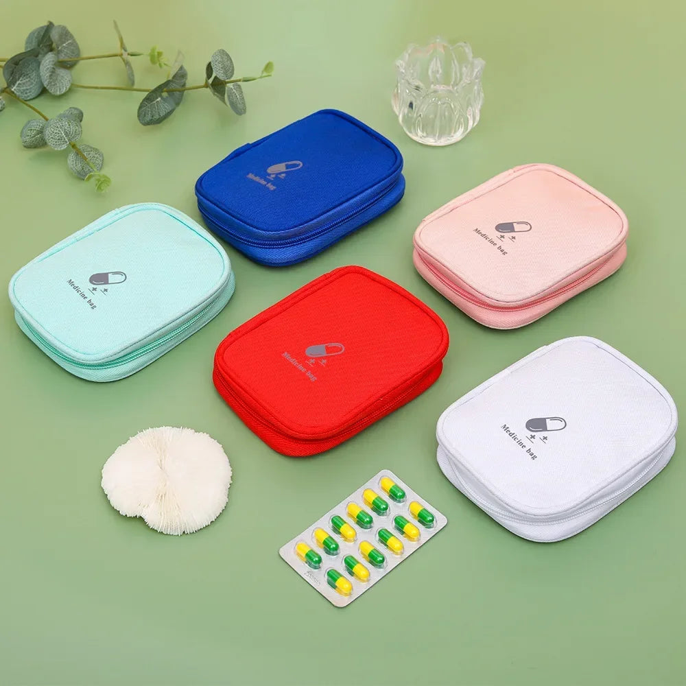 Portable Storage Bag First Aid Emergency Medicine Bag Outdoor Pill Survival Organizer Emergency Kits Package Travel Accessories