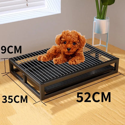 Dog Toilet Indoor Dogs Litter Box Stainless Steel Toilet for Small Dogs Training Sandbox Washable Dog Toilets Pet Poop Collector
