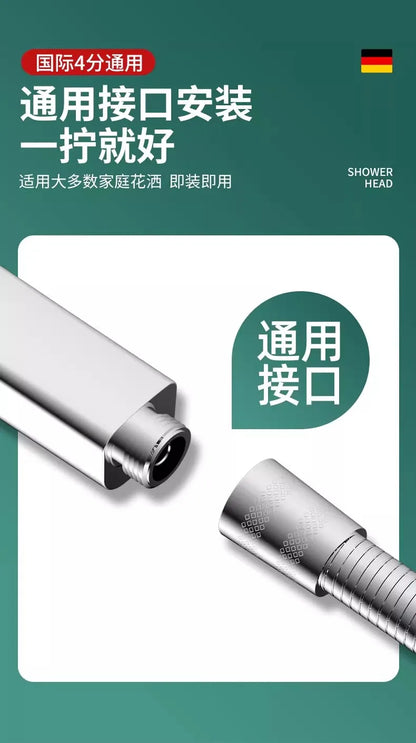 New 13CM Large Panel 3 Modes Adjustable Home Shower Head High Pressure Massage ShowerHead Filter Element Bathroom Accessories