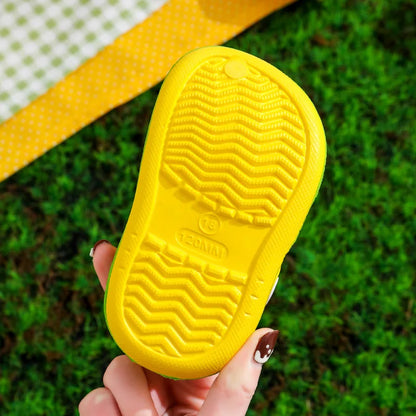 Children Cute Cartoons Sandals for Girls Boy Summer Baby Shoes Animal Rabbit Garden Beach Shoes Cave Hole Breathe Kids Slipper