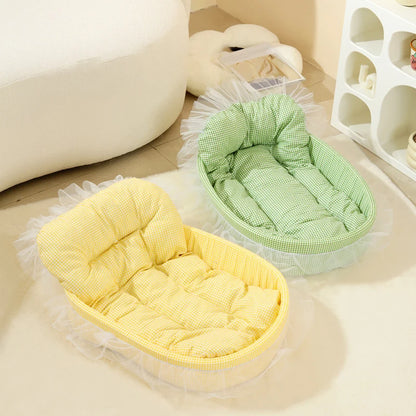 1PC Cute Princess Cat Litter All Seasons Universal Non Sticky Mat Pet Sofa Dog Bed Small And Medium Cats And Dogs Pet Supplies