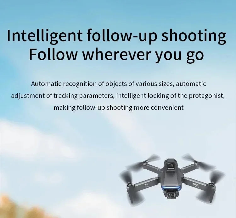 Drone W10 with 4.5 Inch Screen 3-Axis Anti-shake Gimbal Drones 4K Aerial Brushless RC Quadcopter 5G GPS 8K HD Cameras EIS Dron