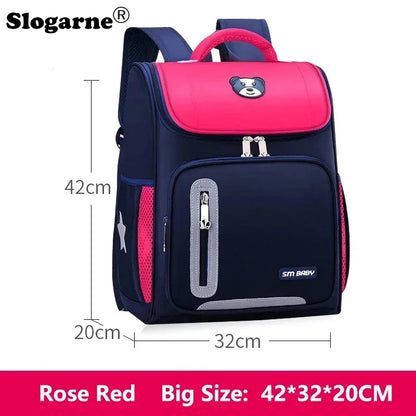 Students Simple Primary School Bags Boys 1-6 Grade Spine Protection Burden Reduction Schoolbag Girls Backpack Unisex Mochila Bag