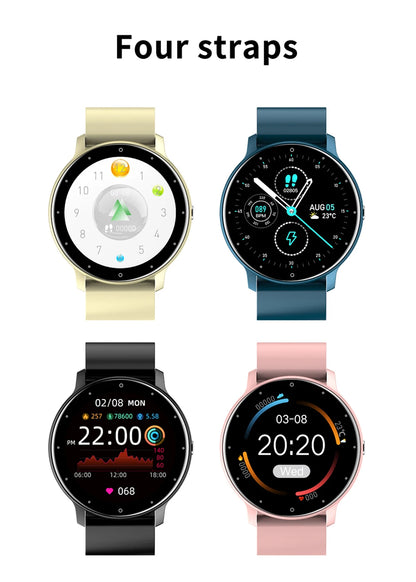 ZL02 Smart Watch Full Touch Screen Sport Fitness Watch IP67 Waterproof Bluetooth Rechargeab Smartwatch Gifts For Men and Women