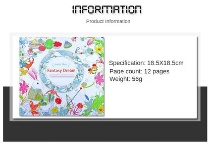 24 Pages Coloring Book for Children Adult Relieve Stress Kill Time DIY Painting Drawing Book Painting Kids Educational Toys