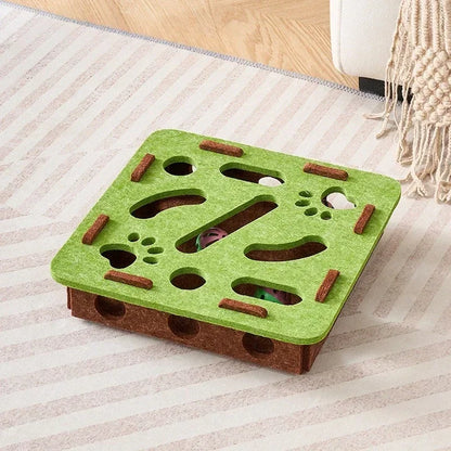 "Interactive Cats Puzzle Toys - Mental Stimulation Maze Box&Sensory Games for Indoor Kittens | Fun Brain Teaser for Smarts Cats"