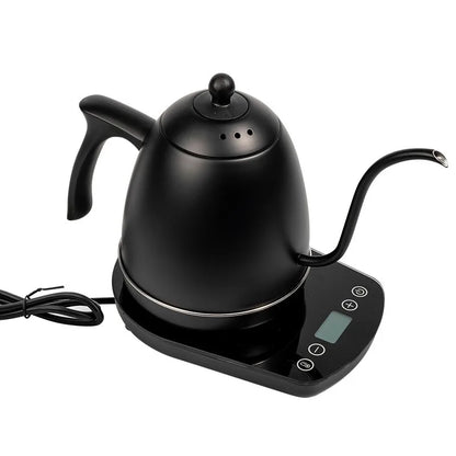 800ml Hand Brew Coffee Pot Intelligent Constant Temperature Electric Kettle Gooseneck Fine-mouth Stainless Steel Teapot Kettles