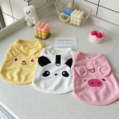Dog Clothes for Small Dogs Thin Cute Dog Vest Puppy Clothes Breathable Chihuahua  Clothes Cat Vest Pet Supplies