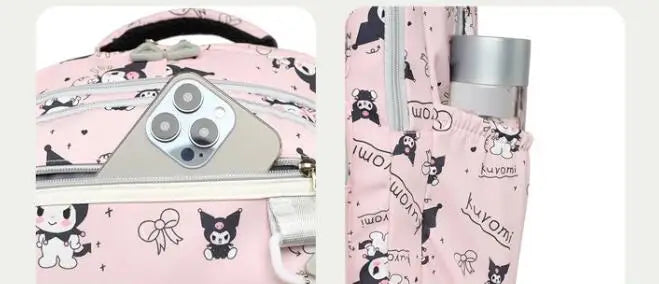 Kawaii Kuromi Backpack Junior High School Bag Student Schoolbag Anime Cartoon Shoulder Bag Girls Gift