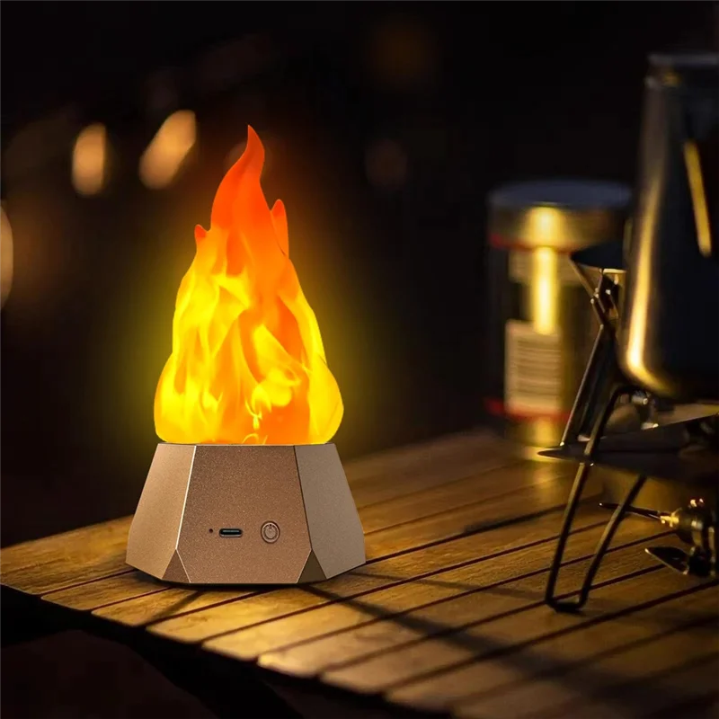 ABFU-LED Simulation Flame Lamp LED Flame Lamp Outdoor Camping Garden Landscape Decoration Lamp Dining Table Decoration