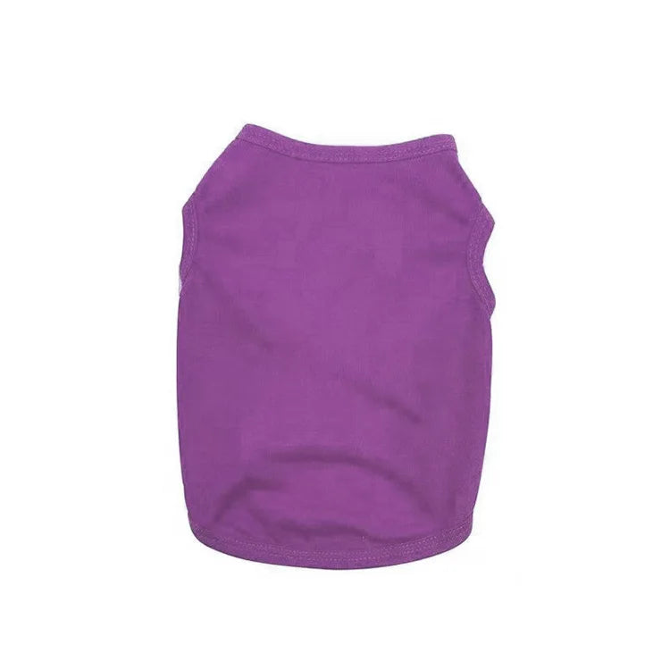 Solid Color Pet Apparel, Puppy Shirt, Dog T-Shirt, Soft Comfortable Breathable Dog Vest, Summer Pet Clothes