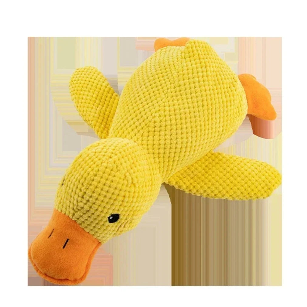 Dog toy plush companion sleeping duck bite resistant teeth grinding sound relief duck sound toy Wholesale and retail
