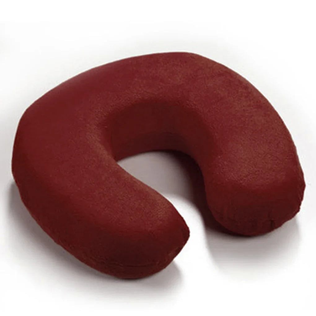 Memory Foam Neck Pillow Resting Head Neck U Shape Soft Travel Pillow For Office Train Rest Airplane 15 Colors Neck Pillows