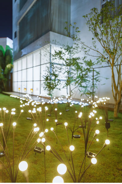 LED solar lawn lamp firefly lamp courtyard garden lawn camping decorative lamp waterproof wind-mounted lamp