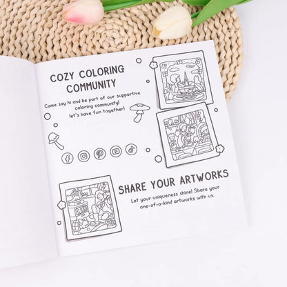 Girl Moments: Vol. 2 Coloring Book for Adults and Teens Featuring Cute Cozy Daily Activities for Relaxation