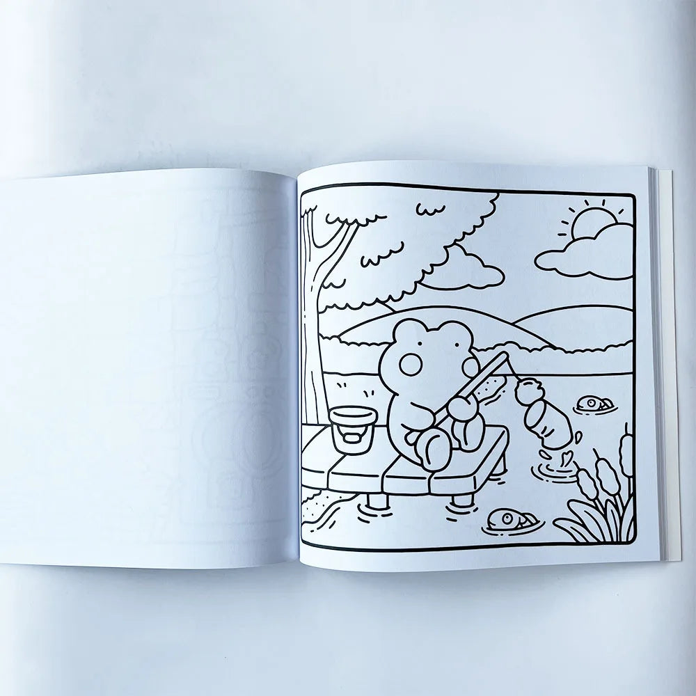 Spooky Cutie Coloring Book for Adults Teens Kids Halloween Themed Doodle Drawing Fun Activity