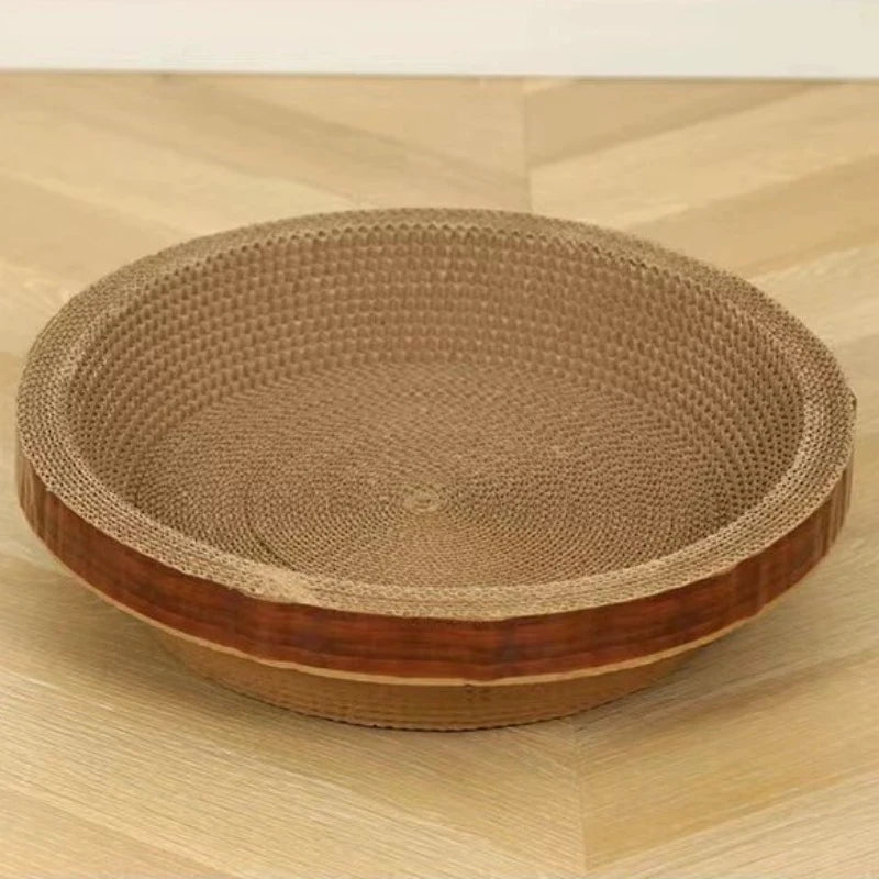 Cat Scratching Pads Round Oval Cat Scratch Pad Bowl Nest for Indoor Cats Grinding Claw Round Grinding Claw Toys Scratching Board