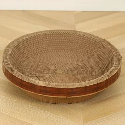 Cat Scratching Pads Round Oval Cat Scratch Pad Bowl Nest for Indoor Cats Grinding Claw Round Grinding Claw Toys Scratching Board