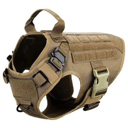 Large Dog Collar Dog Harness And Leash Set Pet Vest Tactical German Shepherd Harnesses For Small Dogs