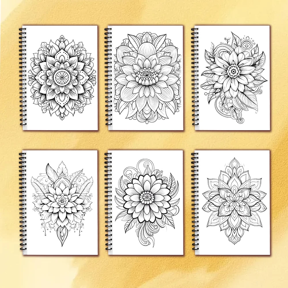 Spiral Coloring book -30 Sheets adult coloring book, 11.3 x 8.3 inches, 100g thick paper, drawing book, homecoming holiday gift