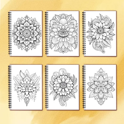 Spiral Coloring book -30 Sheets adult coloring book, 11.3 x 8.3 inches, 100g thick paper, drawing book, homecoming holiday gift