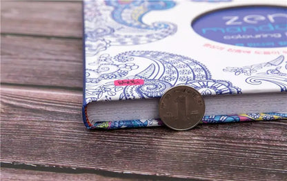 Mandala Painting Adult Stress Reduction Therapy Psychological Decompression Coloring Book Graffiti Painting Hardcover Art Book