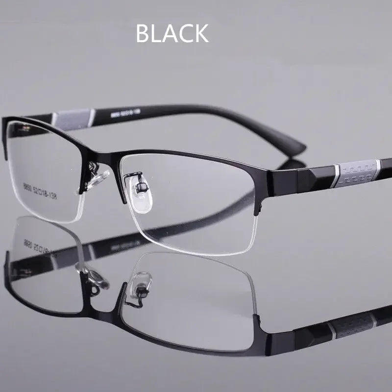 Reading Glasses Men Women High Quality Half-frame Diopter Glasses Business Male Presbyopic Eyeglasses +1.0 1.5 2.0 2.5 3.0 3.5 4