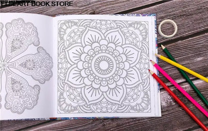 Zen mandalas color painting book adult decompression therapy psychological decompression graffiti painting Hardcover141