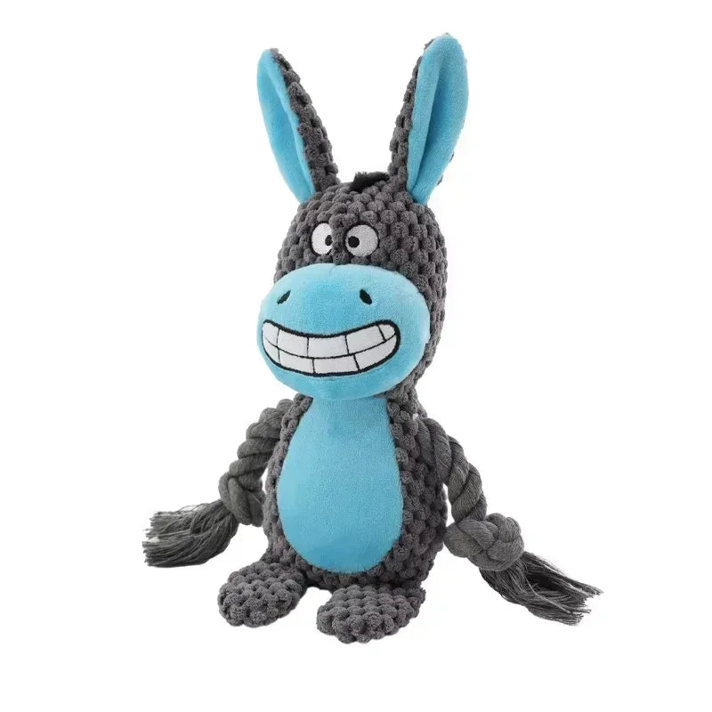 Chew Dog Dogs Sound Plush Small Stuffed For Raw Bite Supplies Resistant Squeaker Joint Rattle Toy Pet Toys Indestructible Puppy