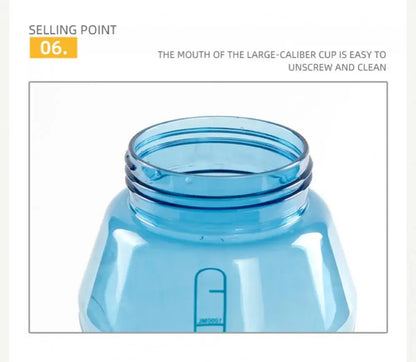 1/1.5L Leak Proof Water Cup Environmentally Plastic Water Bottles Sports Bottle Large Capacity Travel Water Bottle Flip