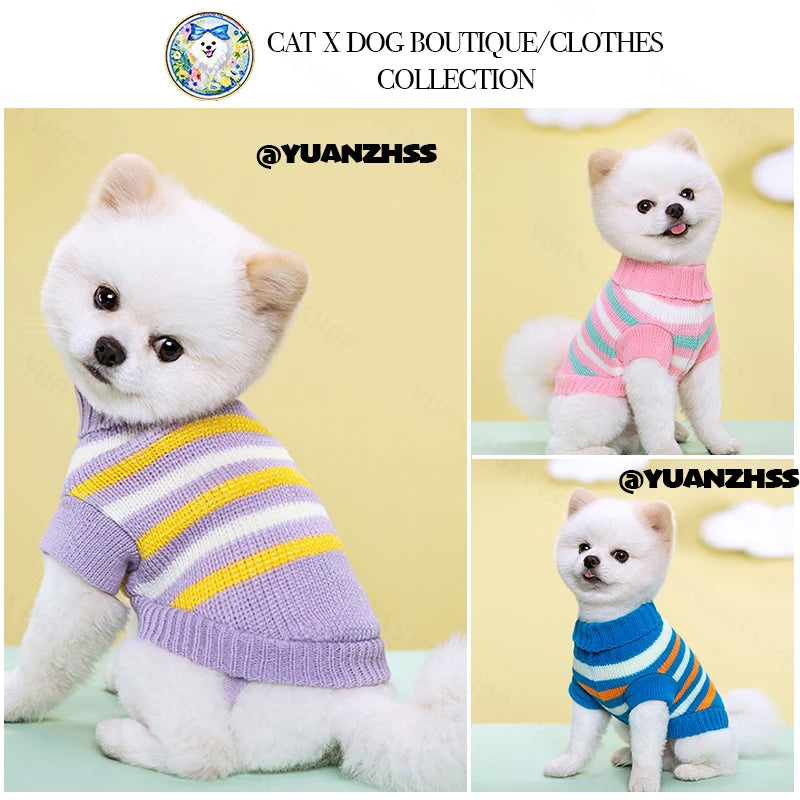 New Collection Pet Sweaters - Cozy Knit Winter Wear for Cats & Dogs | Stylish Animal Jumpers