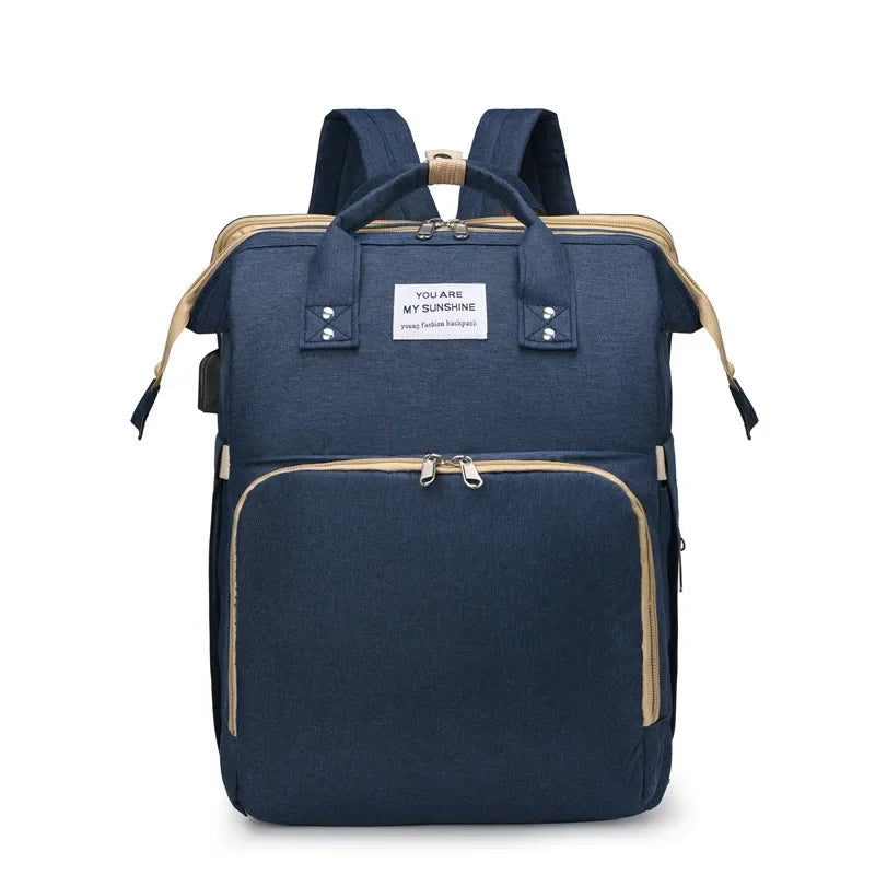 Multifunctional Mommy Bag Large Capacity Foldable Stroller Diaper Organizer Travel Shoulder Bags for Mother and Baby