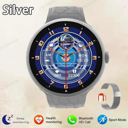 Smart Watch Men 1.52Inch AMOLED Screen BT Call GPS Sports Fitness Tracker Health Monitor Wireless Charging Smartwatch