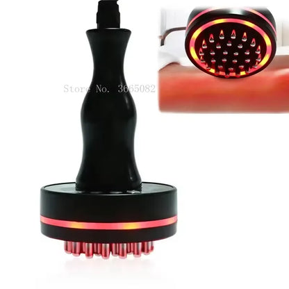 Electric Meridian Brush Body Massager Heated GuaSha Hot Compress Scraping Lymphatic Drainage Machine Fat Burner Health Care Tool