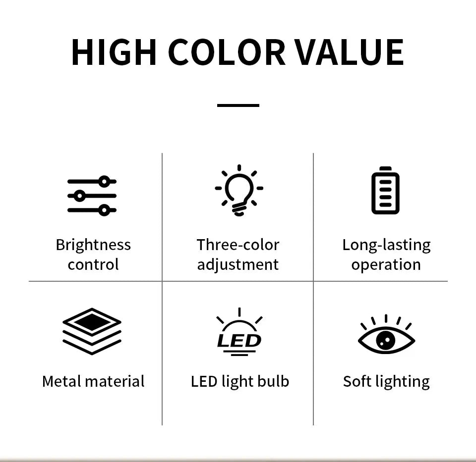 Creative Ambient Table Lamp USB Rechargeable Night Light Stepless Dimming Touch Desk Lamp 3 Colors Bedside Lamp Hotel Bar Decor