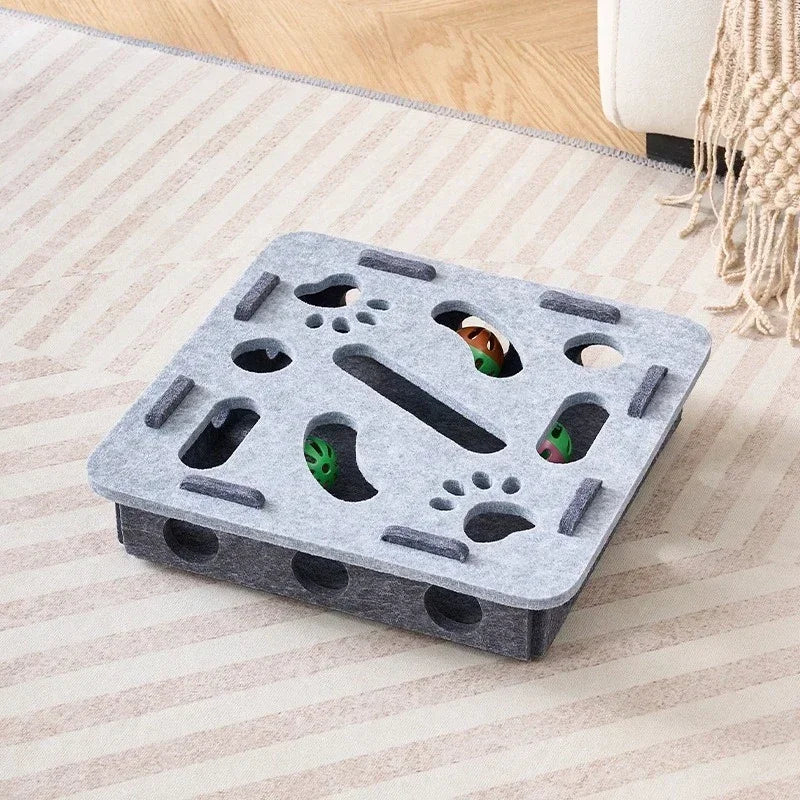 "Interactive Cats Puzzle Toys - Mental Stimulation Maze Box&Sensory Games for Indoor Kittens | Fun Brain Teaser for Smarts Cats"