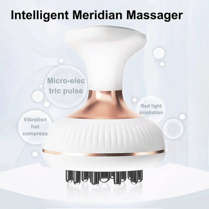 Electric Meridian Brush Gua Sha Body Massager EMS Microcurrent Hot Compress Scraping Lymphatic Drainage Machine Fat Burner