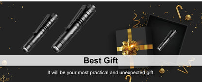 Portable Mini LED Pen Flashlight Waterproof Pocket Torch Handheld Light for Outdoor Camping Hiking Car Repair Emergency Home Use
