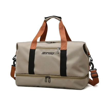 Large Capacity Gym Bag Portable Short Distance Travel Bag Sports Fitness Waterproof Handbag Luggage Storage Bag