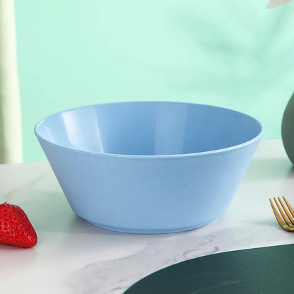Wheat Straw Soup Bowl Microwavable Plastic Tableware Fruit Salad Bowls Cereal Ramen Pasta Dishes Dinner Plate kitchen Utensils