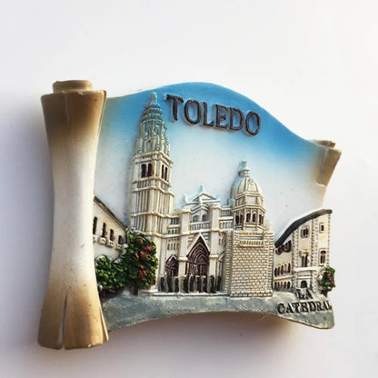 Europe Spain 3D Refrigerator Magnet Tourist Souvenirs Stickers,Home & Kitchen Decoration Fridge Magnet Message Sticker
