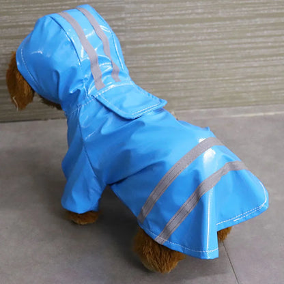 Dog Raincoat Reflective Pet Puppy Clothes Small Dog Rain Jacket Waterproof Yorkie Poodle Bichon Pomeranian Schnauzer Corgi Coat