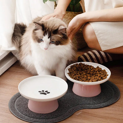 Dog Pet Bowls Food Bowl Water Dog Dish Bowl Feeder Pet Cats Cat Ceramic Kitten Cat for Bowl Feeder Dish Accessories Pet Plate