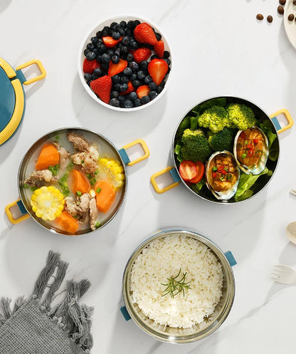 Portable Lunch Box Thermo Insulation Bento Thermos Containers Bento Bag Food Warmer for Kids Food Containers